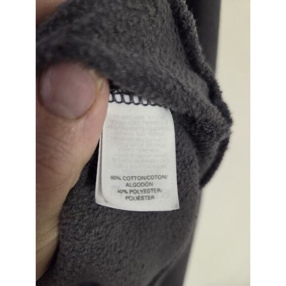 Victorias Secret Crewneck Sweatshirt Gray Sequin Heart Sparkle Size Large - Picture 4 of 9